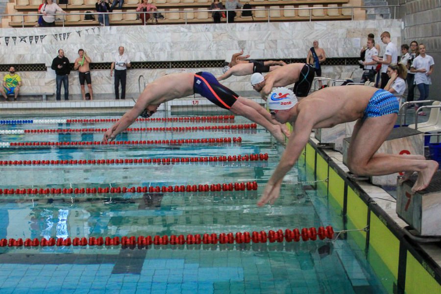 В Первоуральске впервые прошли соревнования по плаванию среди ветеранов